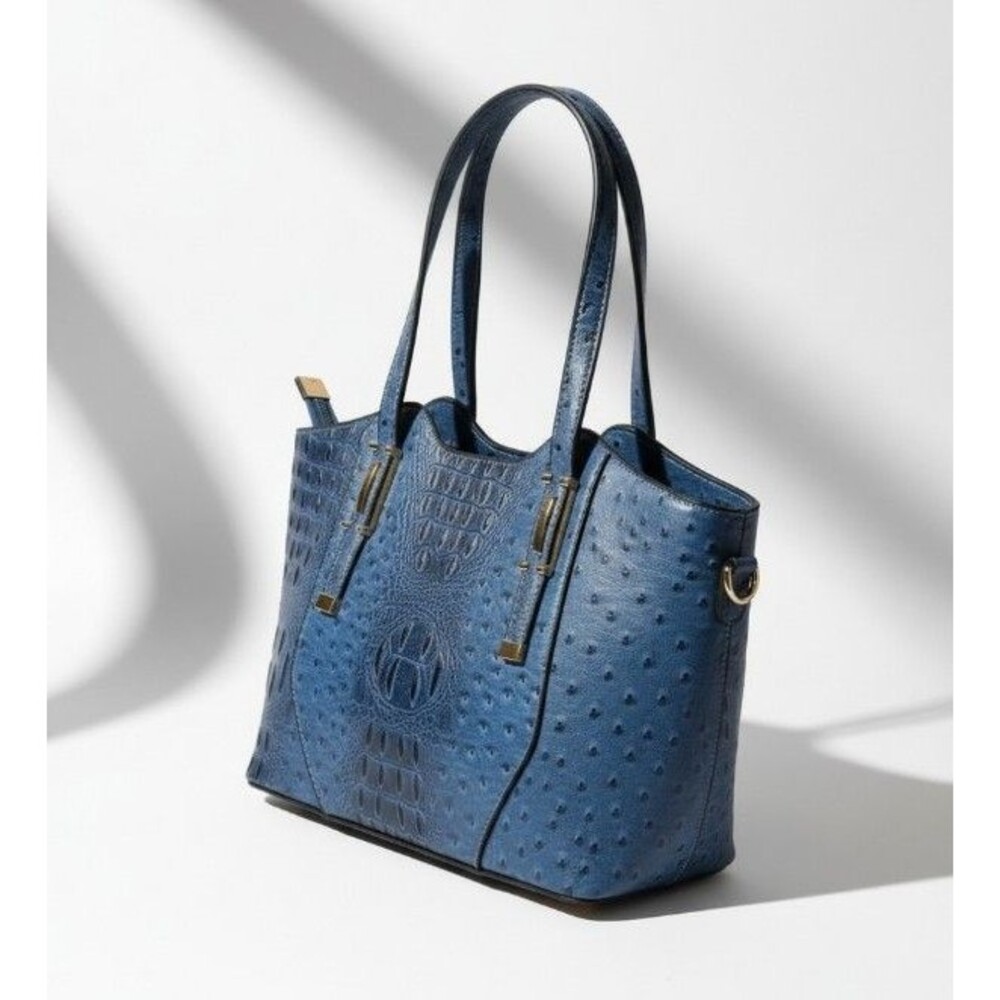 Faux Leather Ostrich Bag